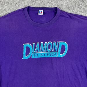 Russell Athletic T-Shirt Mens Size XXL Purple Diamond Players Graphic